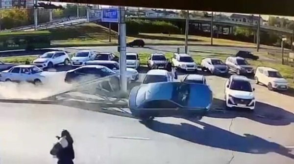 «Форсаж по-пензенски»: Nissan «взлетел» на глазах у росгвардейцев